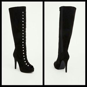 Plus size wide calf knee high boots. Never worn